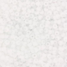 Miyuki rocailles Perlen 11/0 - Matte white 11-402F